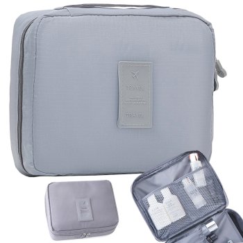 Travel Toiletry Bag Cosmetic Makeup Organizer, Grey
