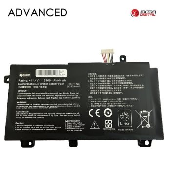 Extra Digital ASUS B31N1726 nešiojamojo kompiuterio baterija, 3900mAh
