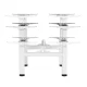 Ergo Office ER-404W Double Electrically Adjustable Desk Frame, White