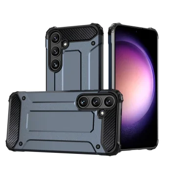 Hybrid Armor Camshield dėklas, skirtas Samsung Galaxy S25+, mėlynas
