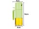 Glass Oil and Vinegar Sprayer, 210ml, Green