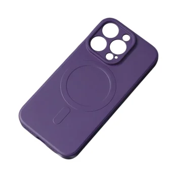 Silikoninis dėklas su MagSafe skirtas iPhone 16e / 17e, violetinis