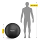 4Fizjo Reh Ball 932 Exercise Ball, 65 cm, Black