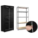 Massido Protective Shelving Unit Cover 180x90x40 cm, Black