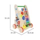 Medinė lavinamoji stumdoma vaikštynė Case 68064, 6-in-1