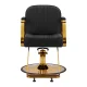 Gabbiano Acri Hairdressing Chair, Black/Gold