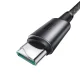 Joyroom S-A50 USB-A į USB-C laidas su magnetiniu organizatoriumi, 3A, 1.2m, pilkas