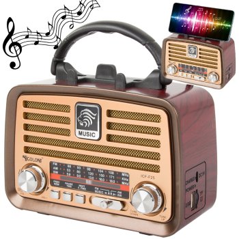 Speaker Mobile Radio Fm Am Bluetooth with Antenna