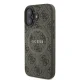 Guess 4G Ring Classic Logo MagSafe dėklas, skirtas iPhone 16 Plus, rudas