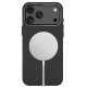 Tech-Protect Ion Carbon MagSafe dėklas telefonui iPhone 18 Pro / 17 Pro, juodas ir sidabrinis