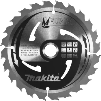 Diskinio pjūklo diskas Makita B-32007 M-FORCE 165 x 20 mm 24T medžiui