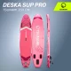 Pripučiama SUP irklentė TSUNAMI T10 PRO 350 cm, rožinė