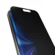 Puro Privacy apsauginis stiklas iPhone 16 / iPhone 15, 9H privatumo filtras