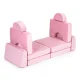 Modulinė vaikiška sofa Ecotoys TMSRT-15 (10 dalių), rožinė