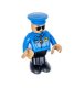Policijos traukinio ir trasos rinkinys su automobiliais ir sraigtasparniu (92 dalys, ~300 cm)