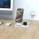 Belaidis įkroviklis Tech-Protect QI15W-A22 MagSafe 3in1, baltas