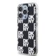 DKNY dėklas iPhone 15 Pro Max telefonui IML Checkered Mono Pattern, juodas