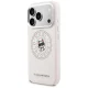 Karl Lagerfeld Point & Choupette Sketch MagSafe dėklas, skirtas iPhone 17 Pro, rožinis