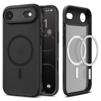 Spigen Ultra Hybrid Mag dėklas iPhone 17 / 17 Air su MagSafe, juodas