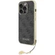 Guess dėklas iPhone 15 Pro telefonui 4G Big Metal Logo, pilkas