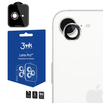Camera Lens Tempered Glass 3mk Lens Protection Pro for Apple iPhone 16e, Silver