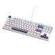 Laidinė mechaninė žaidimų klaviatūra Machenike K500B-B87, Red Switch, balta