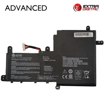 Nešiojamojo kompiuterio baterija ASUS B31N1729, 3400mAh, Extra Digital