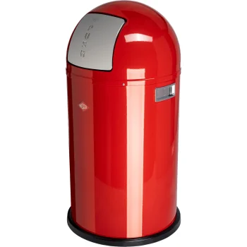 Wesco Pushboy 50l šiukšliadėžė, raudona
