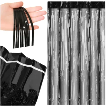 Ruhhy Decorative Curtain 100x200 cm, Black