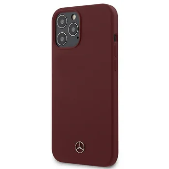 Mercedes Silicone Line dėklas, skirtas Apple iPhone 12 Pro Max, raudonas