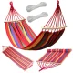 Colorful Garden Hammock with Wooden Frame 200 x 80 cm
