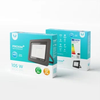 LED prožektorius Forever Light Proxim II 20W 6000K IP66, juodas