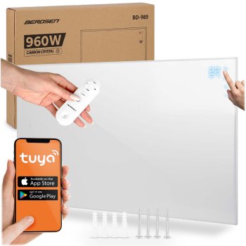 Berdsen BD-989 infraraudonųjų spindulių šildytuvas su „Wi-Fi“ ir pulteliu, 960 W