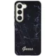 Guess Marble Collection dėklas Samsung Galaxy S23+ telefonui, juodas