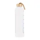 KiCA Hydro Glass stiklinis sportinis gertuvės buteliukas 1000 ml, baltas