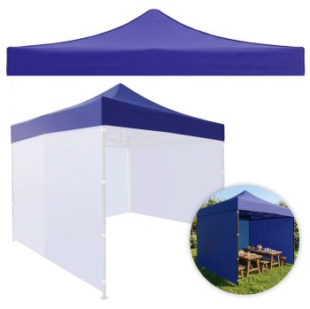 MultiGarden pakaitinis sodo pavėsinės stogas 3x3m 420D PVC, mėlynas