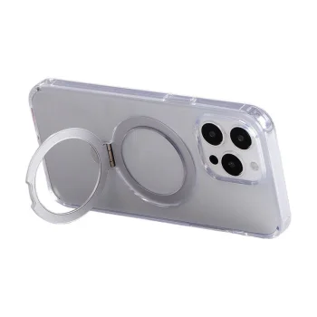 Magnetinis dėklas su kojele Joyroom JR-BP004, skirtas iPhone 15 Pro Max, skaidrus