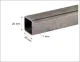 Cinkuotas plieninis kvadratinis profilis 20x20x1 mm, 3 m