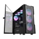 Kompiuterio korpusas Darkflash DK431 Mesh su 4 ARGB ventiliatoriais, juodas