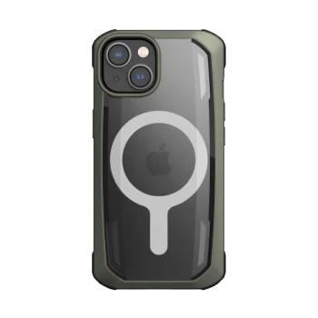 Raptic Secure dėklas telefonui iPhone 14 Plus su MagSafe, žalias