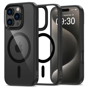 Tech-Protect dėklas iPhone 16 Pro MagMat MagSafe, skaidrus