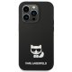 Karl Lagerfeld Silicone Choupette Body dėklas iPhone 14 Pro, juodas