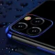 TPU dėklas Xiaomi Redmi Note 11S / Note 11, skaidrus su raudonu rėmeliu