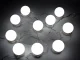 LED veidrodžio lempučių rinkinys, 10 vnt., USB