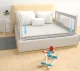 ECOTOYS apsauginis lovos barjeras vaikams, 160 cm, pilkas