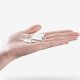 Joyroom S-Y104 Lightning į 2x Lightning ausinių adapteris, baltas