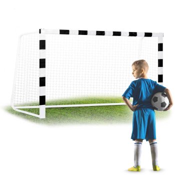Futbolo vartai Neo-Sport 124215, 300 x 160 x 90 cm, juodi/balti