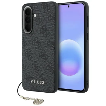 Guess 4G Charm Case for Samsung Galaxy A57 5G, Black