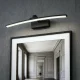 Modernus išlenktas sieninis LED šviestuvas, 40 cm, neutrali balta šviesa, juodas