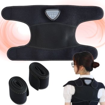 Electric Body Massager with Heating Function, Black